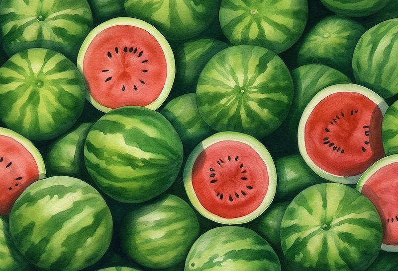 西瓜果肉手绘水彩插画背景,插画/手绘图,插画/手绘图库,插画/手绘图下载,插画/手绘